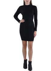 French Connection Womens Mini Mock Neck Bodycon Dress