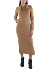 French Connection Womens Off-The-Shoulder Midi Sweaterdress