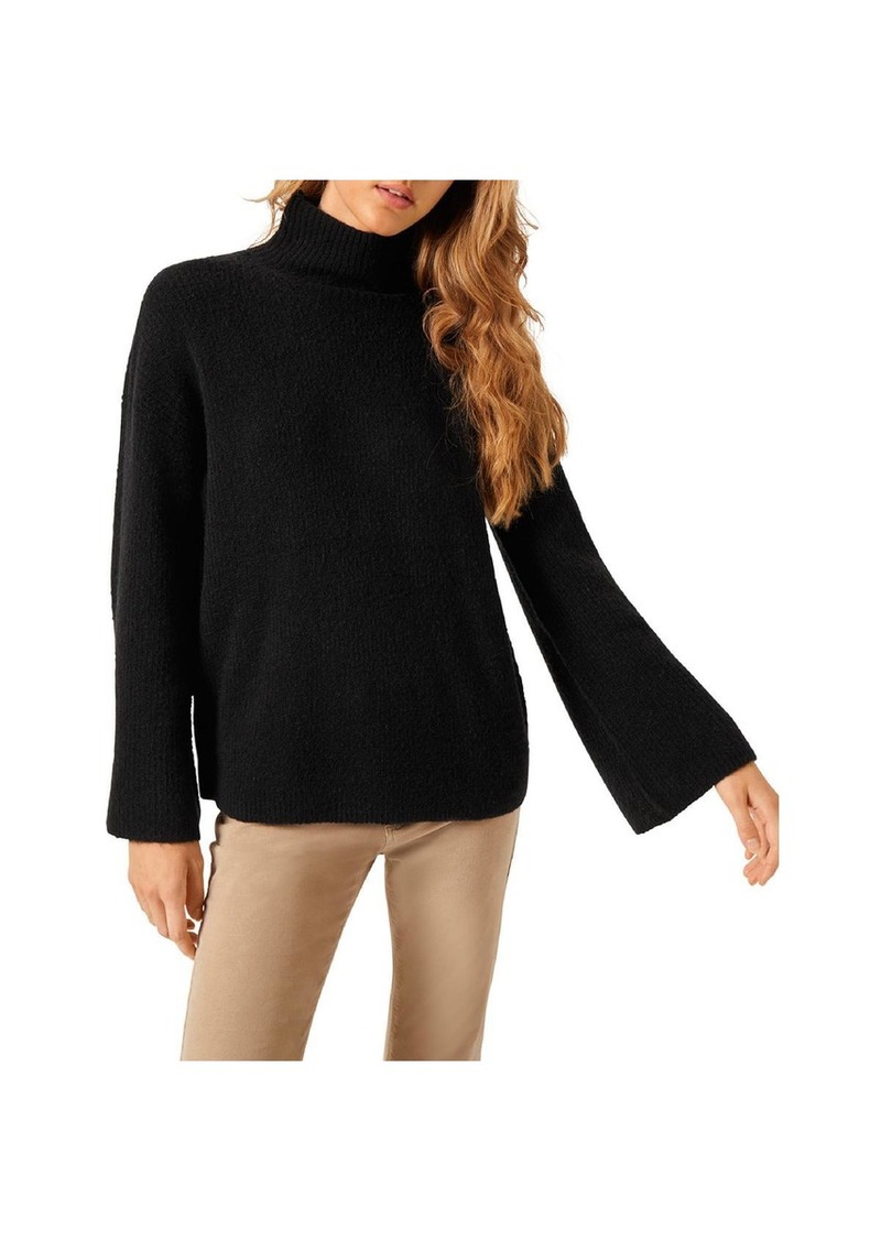 French Connection Womens Ribbed Knit Mock Turtleneck Sweater