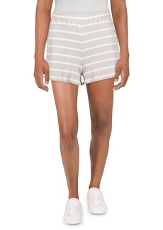 French Connection Womens Ribbed Striped Casual Shorts