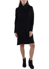 French Connection Womens Ribbed Trim Above Knee Sweaterdress