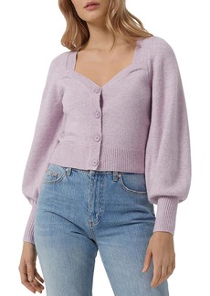 French Connection Womens Square Neck Knit Cardigan Sweater