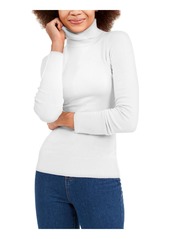 French Connection Womens Turtleneck Ribbed Hem Top