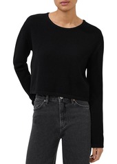 French Connection Womens Waffle Crewneck Pullover Top