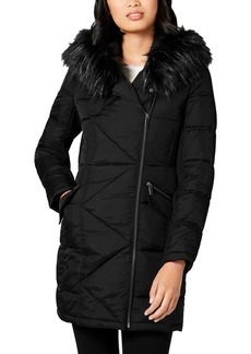 French Connection Womens Water Repellent Oversized Puffer Coat