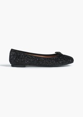 French Sole - Amelie glittered leather ballet flats - Black - EU 41.5