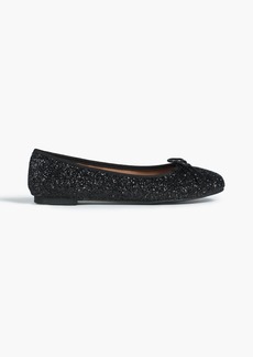 French Sole - Amelie glittered leather ballet flats - Black - EU 36