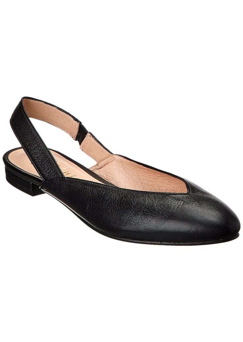 French Sole Breezy Leather Slingback Flat