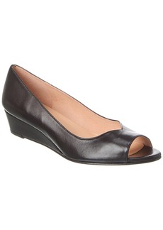 French Sole Elvira Leather Wedge Sandal