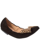French Sole Evelyn Suede & Haircalf Flat