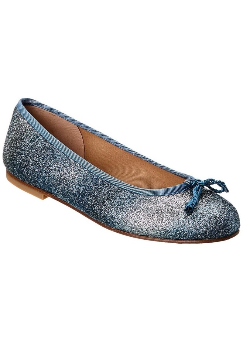 French Sole Pearl Glitter Flat