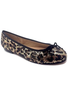 French Sole Pearl Sequin Flat
