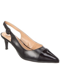 French Sole Skylar Leather Slingback Pump