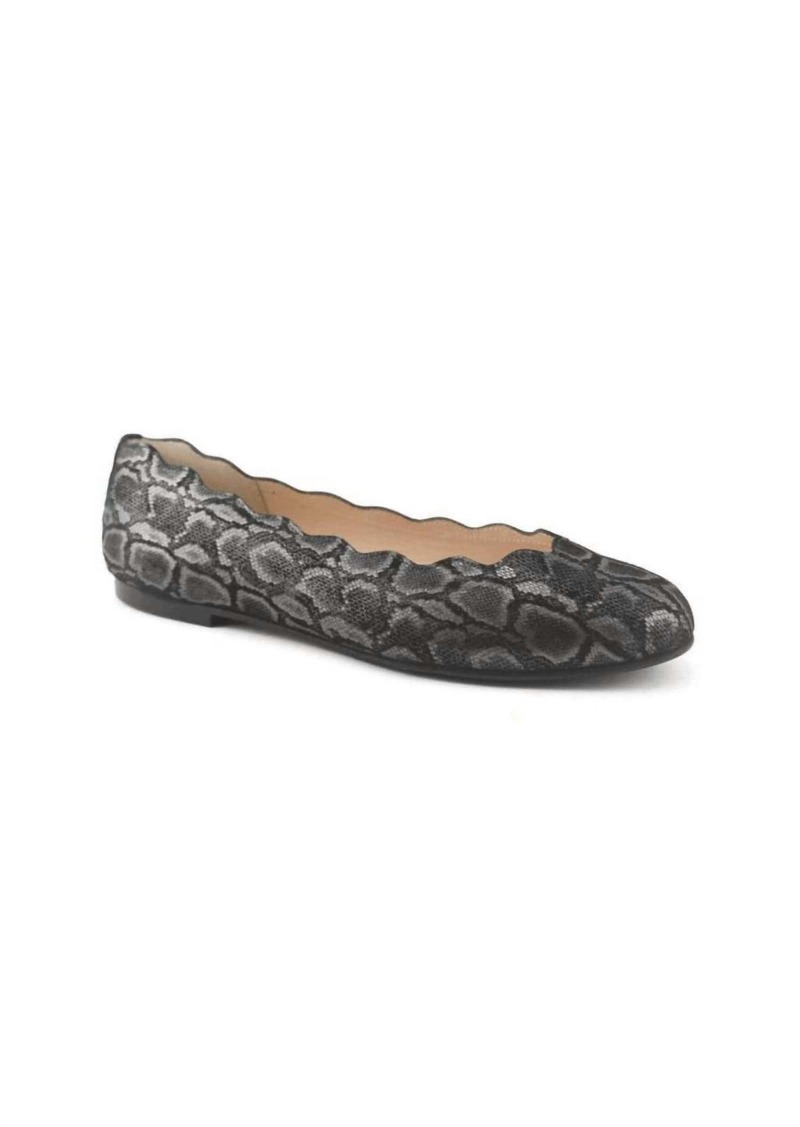 French Sole Fsny Jigsaw Serpens Flat In Pewter