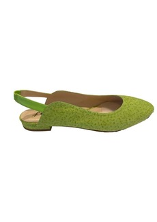 French Sole Lola Slingback Sandal In Lime