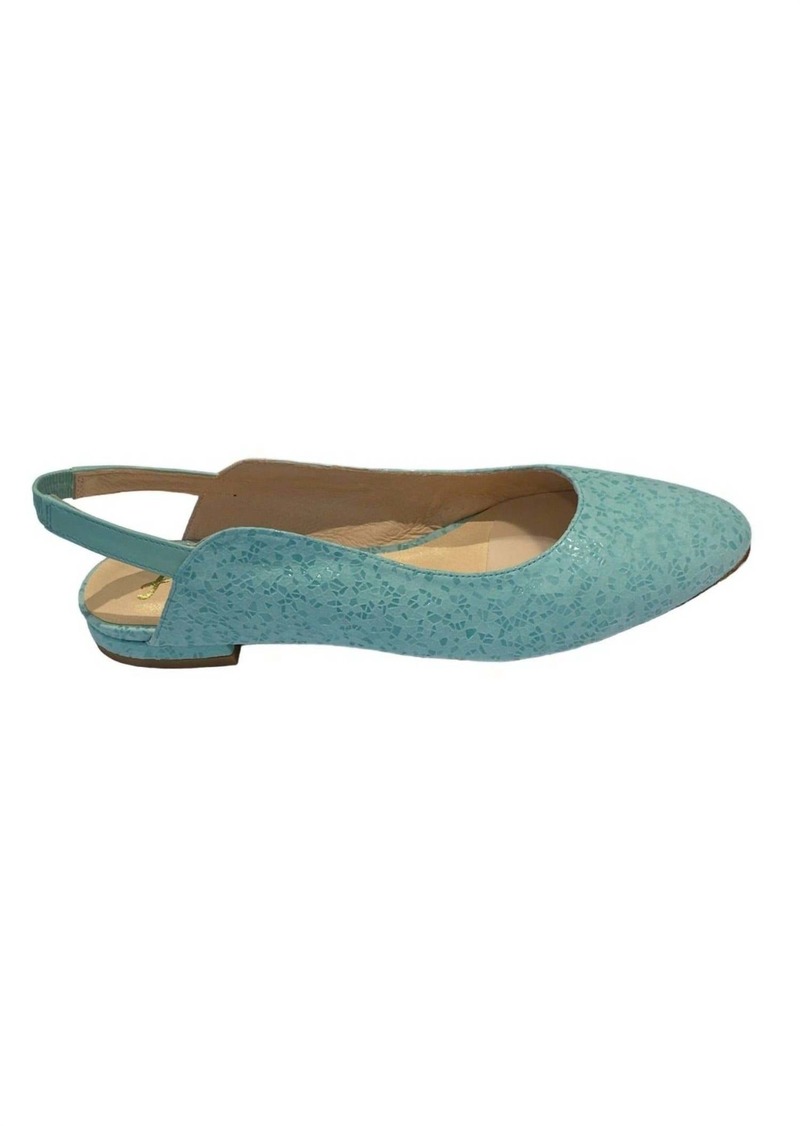 French Sole Lola Slingback Sandal In Turquoise