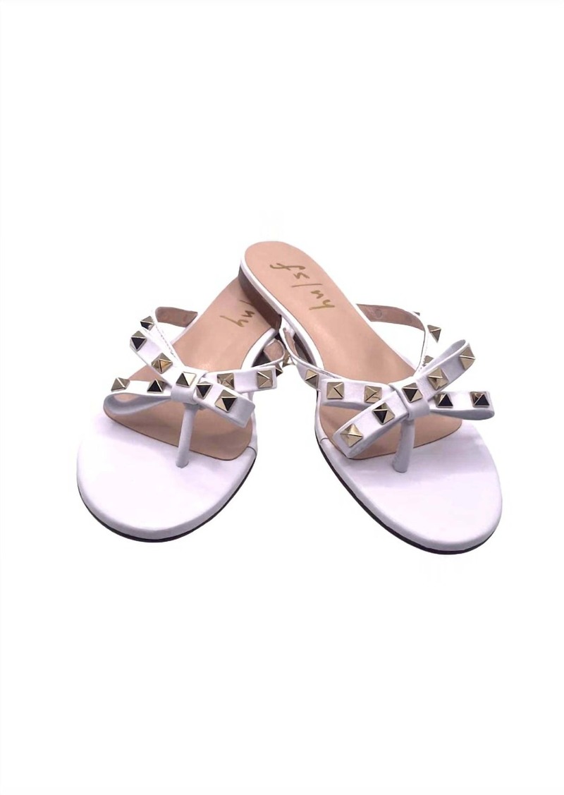 French Sole Women's Bina Slip-On Sandal In White