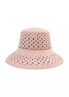 Freya Carnation Straw Bucket Hat