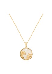 Freya Rose Cancer, Gold Zodiac Necklace - Gold