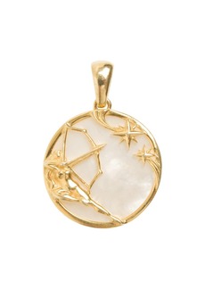 Freya Rose Sagittarius, Gold Zodiac Pendant - Gold