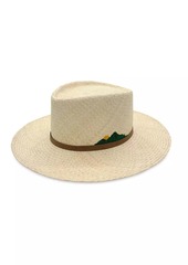 Freya Mountain Embroidery Straw Hat
