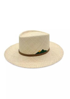 Freya Mountain Embroidery Straw Hat
