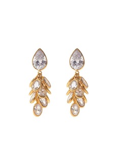 Freya Petite Gold Vermeil Crystal Drop Earrings - Gold