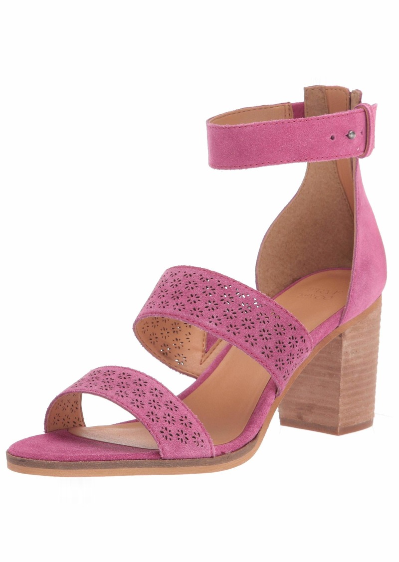 Frye and Co. Women's Bryn Perf Sandal Heeled magenta  M US