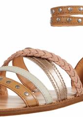 Frye and Co. Women's Evie Mixed Strap Stud Sandal Flat   M US