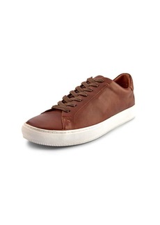 Frye Astor Low Lace Sneakers for Men Crafted from Leather with Artisanal Hand-Tacking Details Cushioned Poron Footbeds Padded Collar and Tongue and Waxed Cotton Laces  -  M