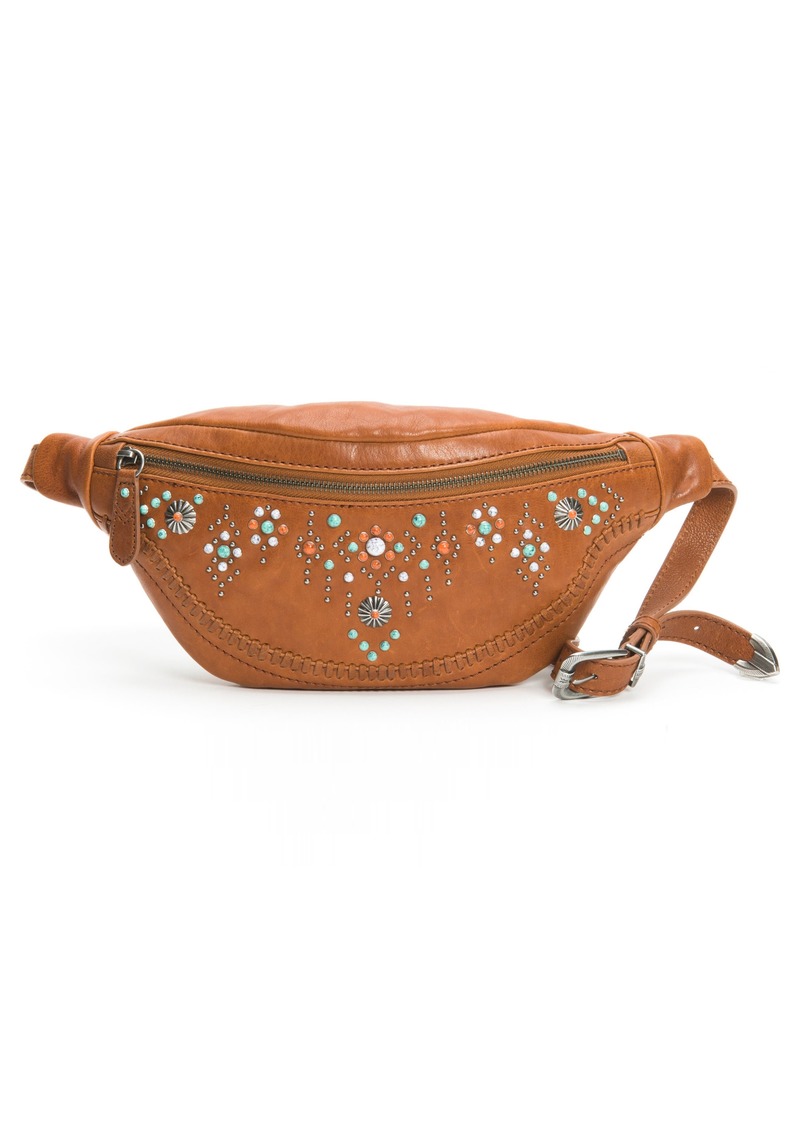 Frye Frye Concho Studded Leather Belt Bag in Cognac at Nordstrom Handbags