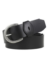 Frye Distressed Buckle Leather Belt