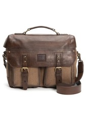 Frye Ethan Canvas & Leather Briefcase in Brown at Nordstrom