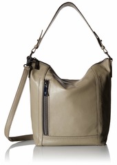 FRYE Lena Zip Leather Hobo Shoulder Bag