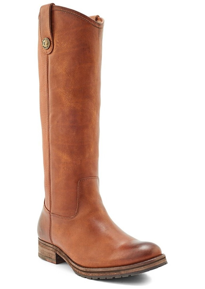 Frye Melissa Double Sole Button Lug Tall Leather Boot