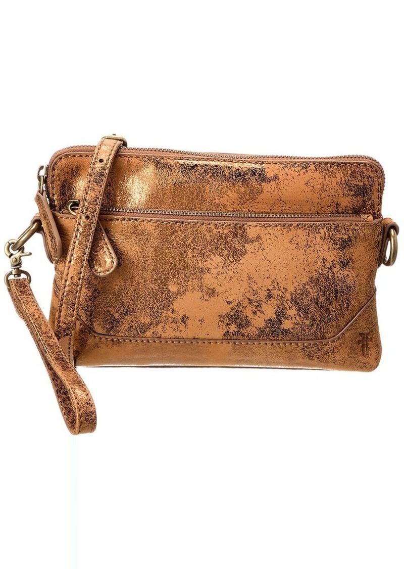 Frye Melissa Metallic Leather Crossbody Wristlet