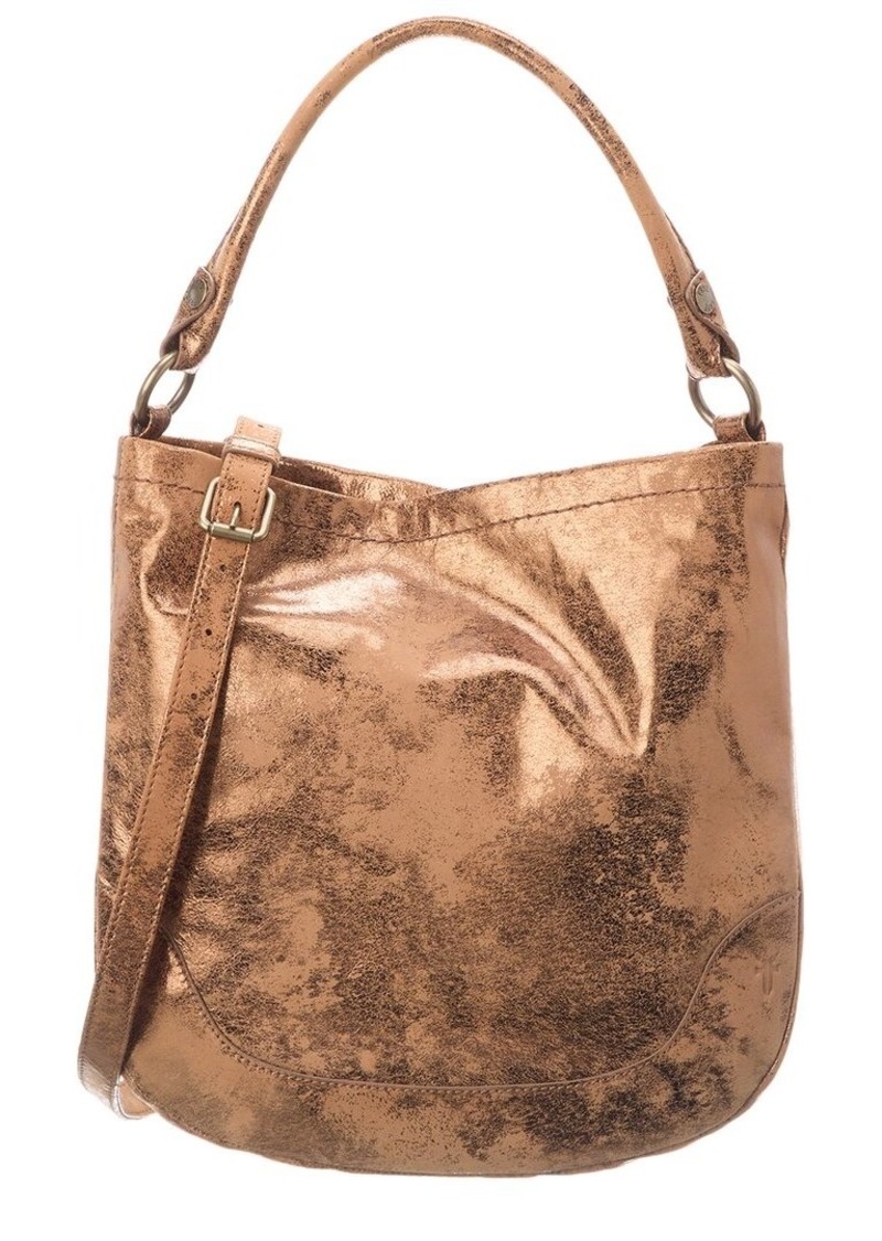 Frye Melissa Metallic Leather Hobo Bag