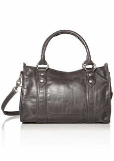 Frye womens Melissa Zip Leather Handbag Satchel Bag   US