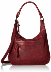 FRYE Melissa Zip Leather Hobo Handbag