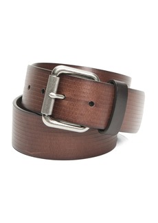Frye Men's mm Etched Line Panel Leather Belt