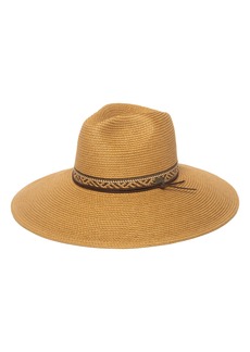 Frye Paper Braided Straw Fedora in Toast at Nordstrom Rack