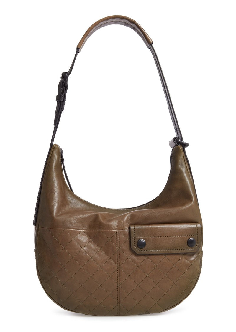 frye samantha quilted hobo