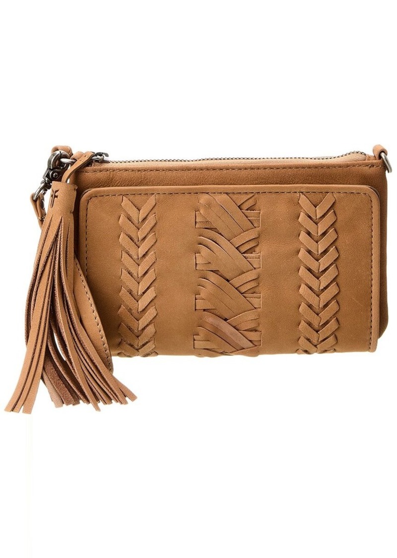 Frye Savannah Convertible Leather Wristlet Wallet