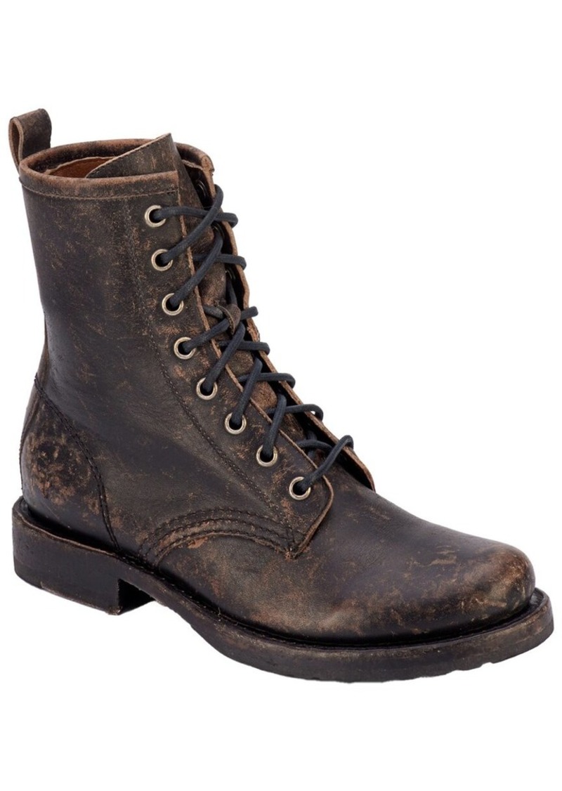 Frye Veronica Leather Combat Boot