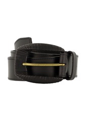 Frye Women's 35mm Wrapped Buckle Leather Belt - Tan