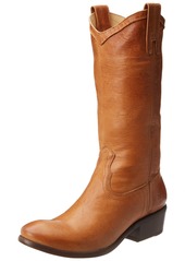 FRYE Women's Carson Pull-On Boot Cognac Washed Antique Pull-Up  M US