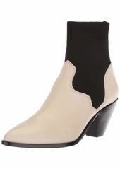 FRYE Women's LILA SOCK SHORT Fashion Boot off white  M US