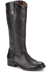 Frye Women's Melissa Western Knee High Leather Boots - Cognac Leather