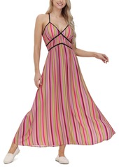 Frye Women's Striped Cross-Back Maxi Dress - Multi Stripe