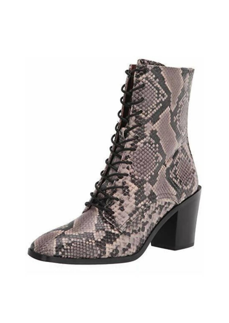 Frye Georgia Lace Up Ankle Boot In Grey Multi